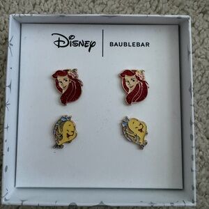 Disney‎ Baublebar The Little Mermaid Ariel and Flounder Earrings Set NIB